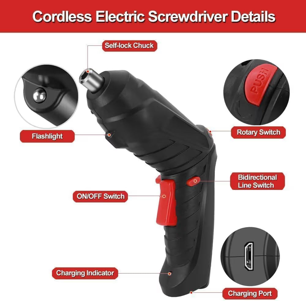 47 In 1 Rechargeable Electric Screwdriver